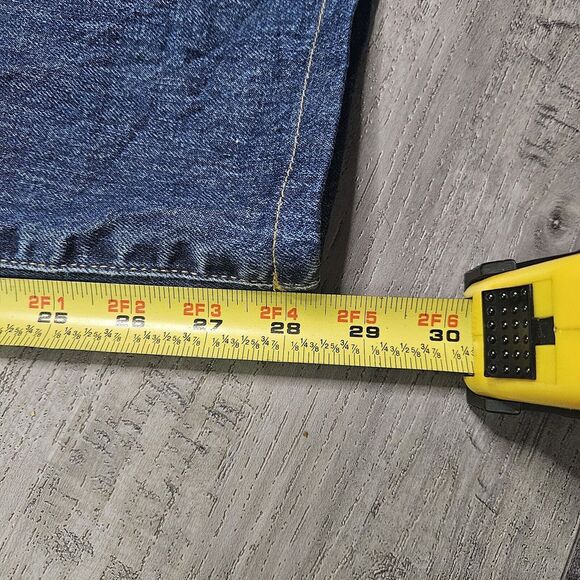 Todd Snyder Mens 38x29 Straight Fit Selvedge Jeans Mid-Blue Denim Button Fly - Picture 8 of 8